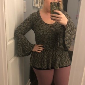 bell sleeve sweater